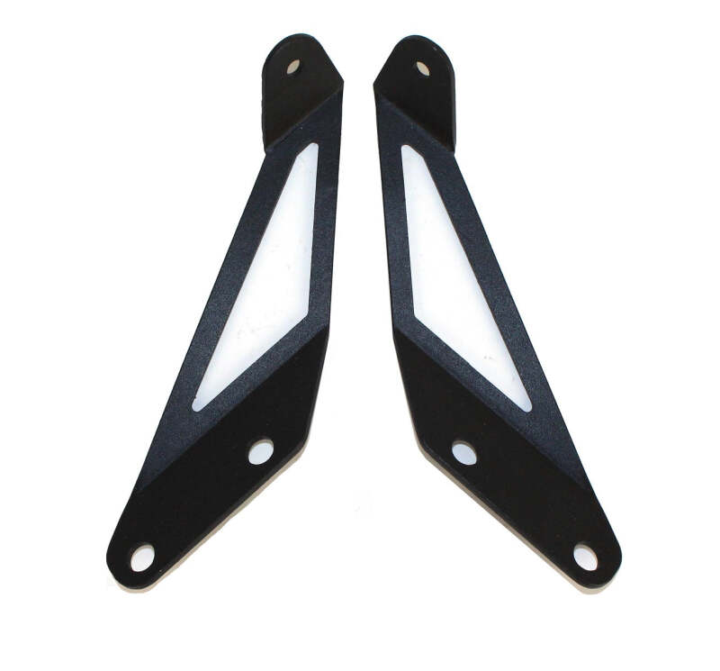 Jeep Wrangler JKU Unlimited Light Mount Brackets - Hood - Fishbone Offroad - FB21066 - Black - `07-`18 Jeep Wrangler JKU Unlimited Light Mount Brackets - Hood - Fishbone Offroad - FB21066 - Black - `07-`18